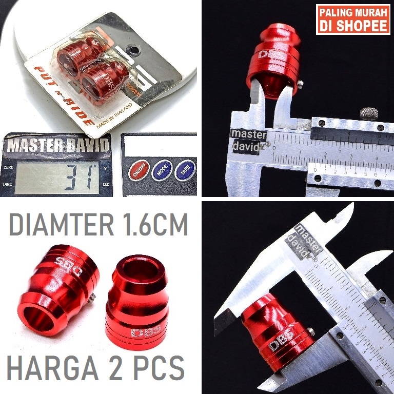 TERMURAH Monel Tutup Baut Spion Dbs CNC Variasi Penutup Baud Mur Spion As Roda Universal Variasi