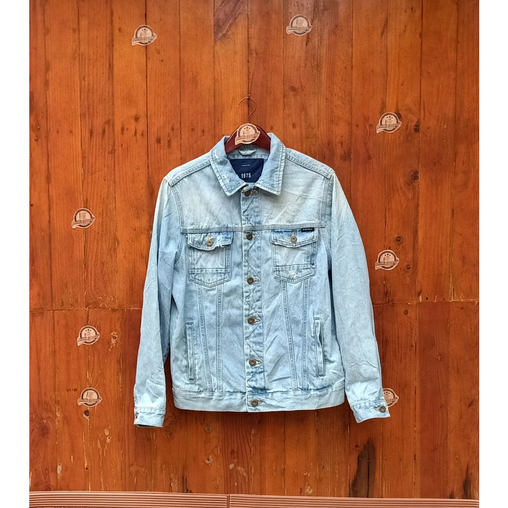 Jaket Jeans Trucker Zara Man second original