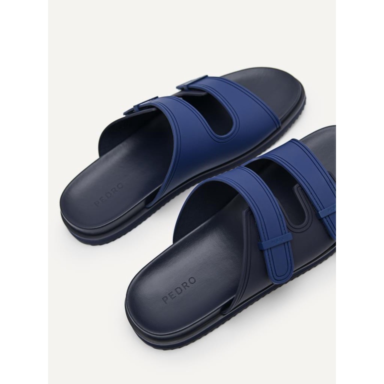 PM147 SANDAL SLIDE PEDRO PRIA ORIGINAL CASUAL BRANDED BIRU NAVY