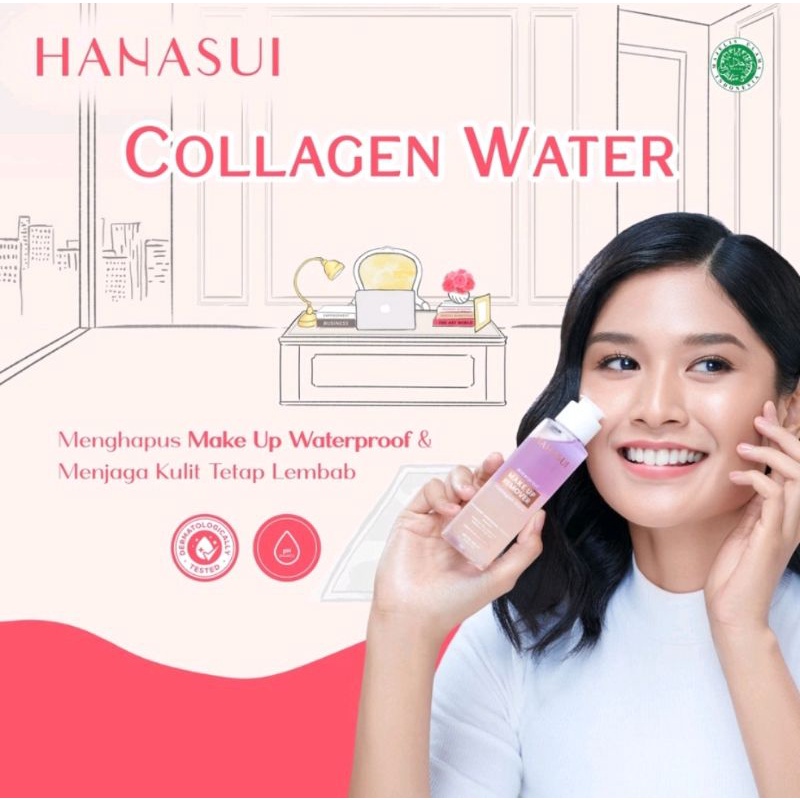 Hanasui Waterproof Make Up Remover + Collagen Water-100ml