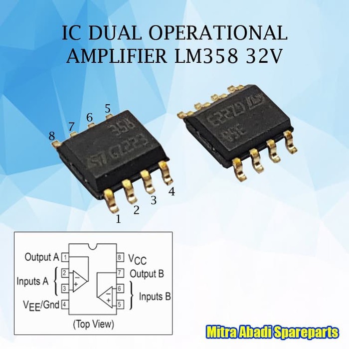 IC SMD SOP8 SO-8 Low Power Dual Operational Amplifier LM358 32V