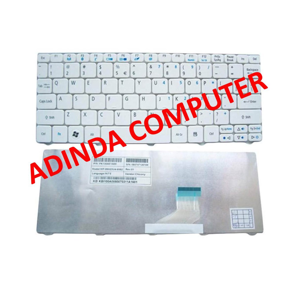 Keyboard Acer Aspire One 532 D260 D270 NAV50 PAV70 Happy 2 Gateway LT21 emachine