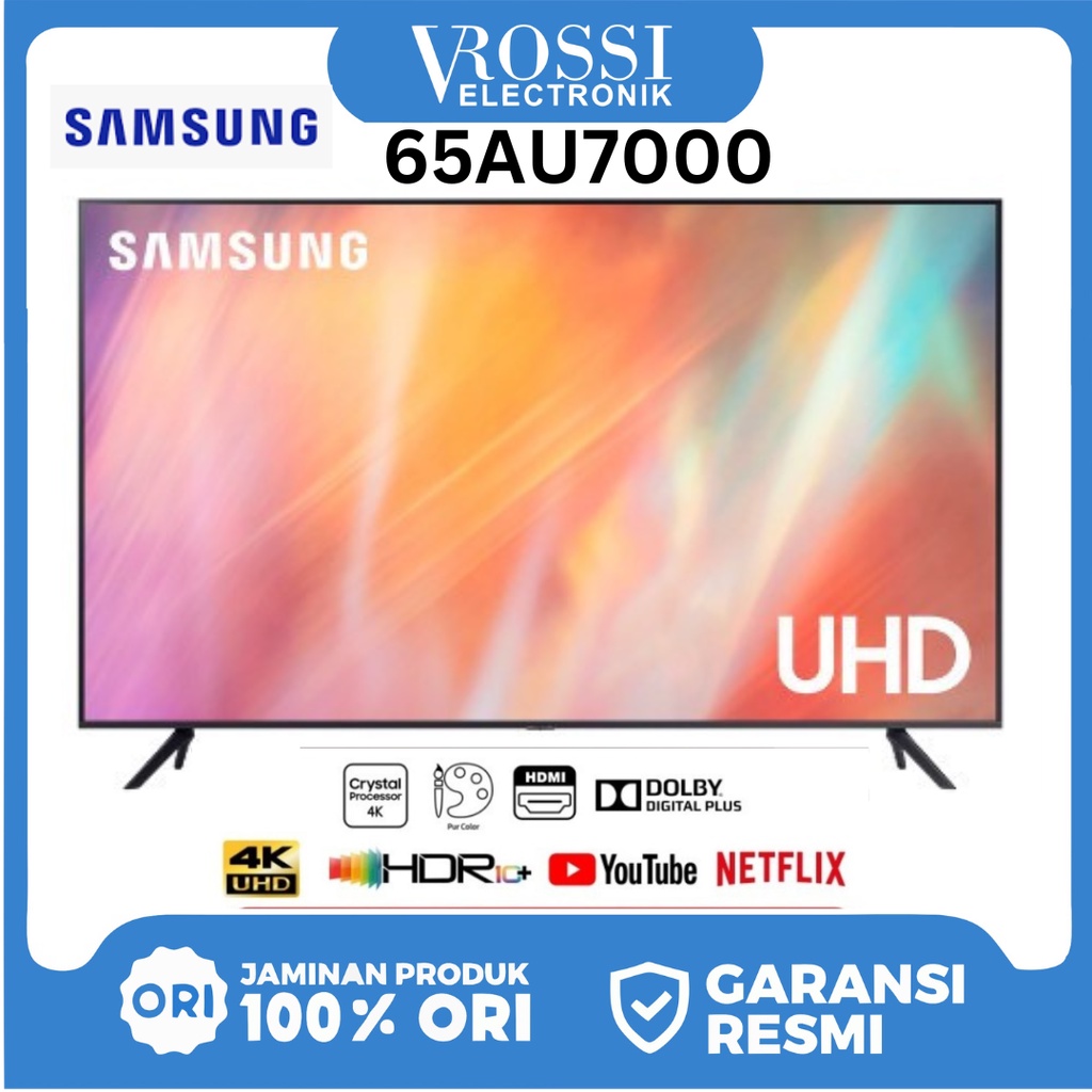 Jual SAMSUNG 65AU7000 4K UHD SMART TV 65 Inch UA65AU7000KXXD Shopee