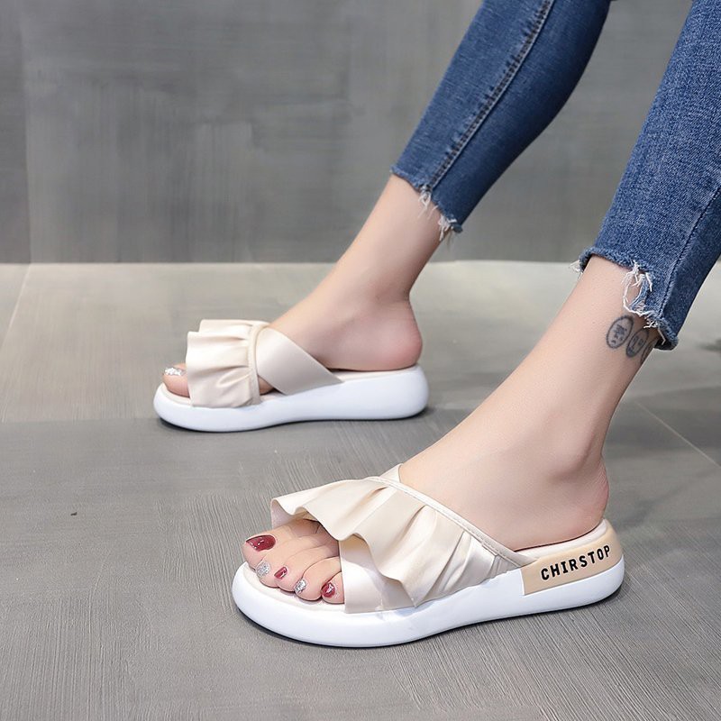 Sandal Wanita Import Ala Korean Fashion Sendal Casual Cewek Murah Kekinian SD-044