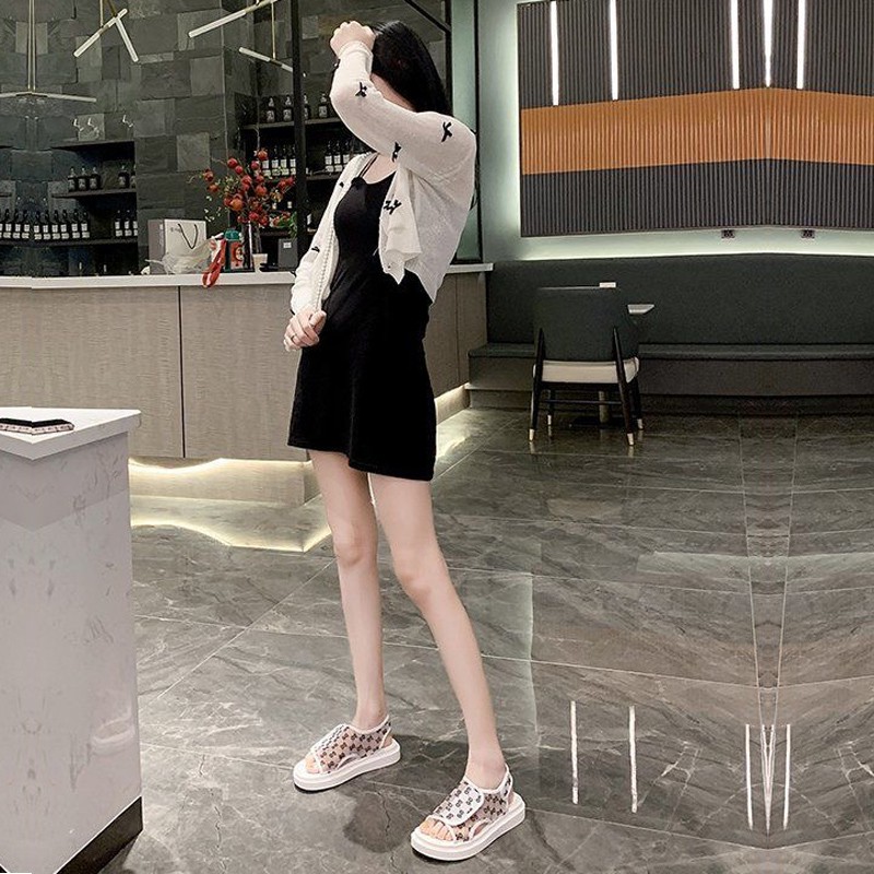 Sepatu Sandal Wanita Tinggi Sandals Cewek Slip Slingback Bukaan Atas Korean Style Elegant dan Terbaru 2022