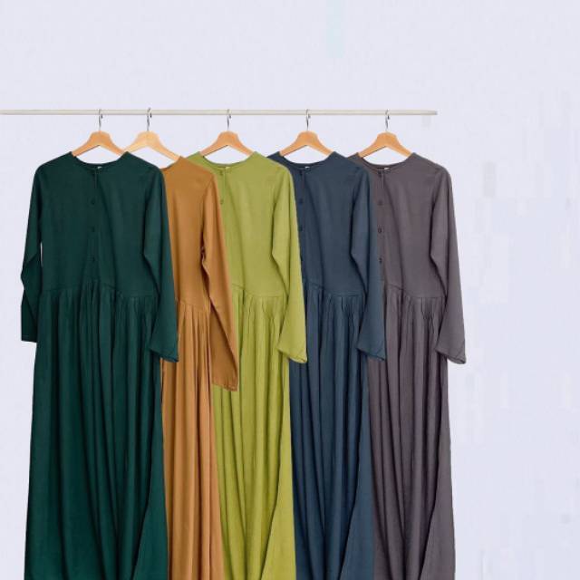 READY Inayah Dress Lime by Vanilla Hijab