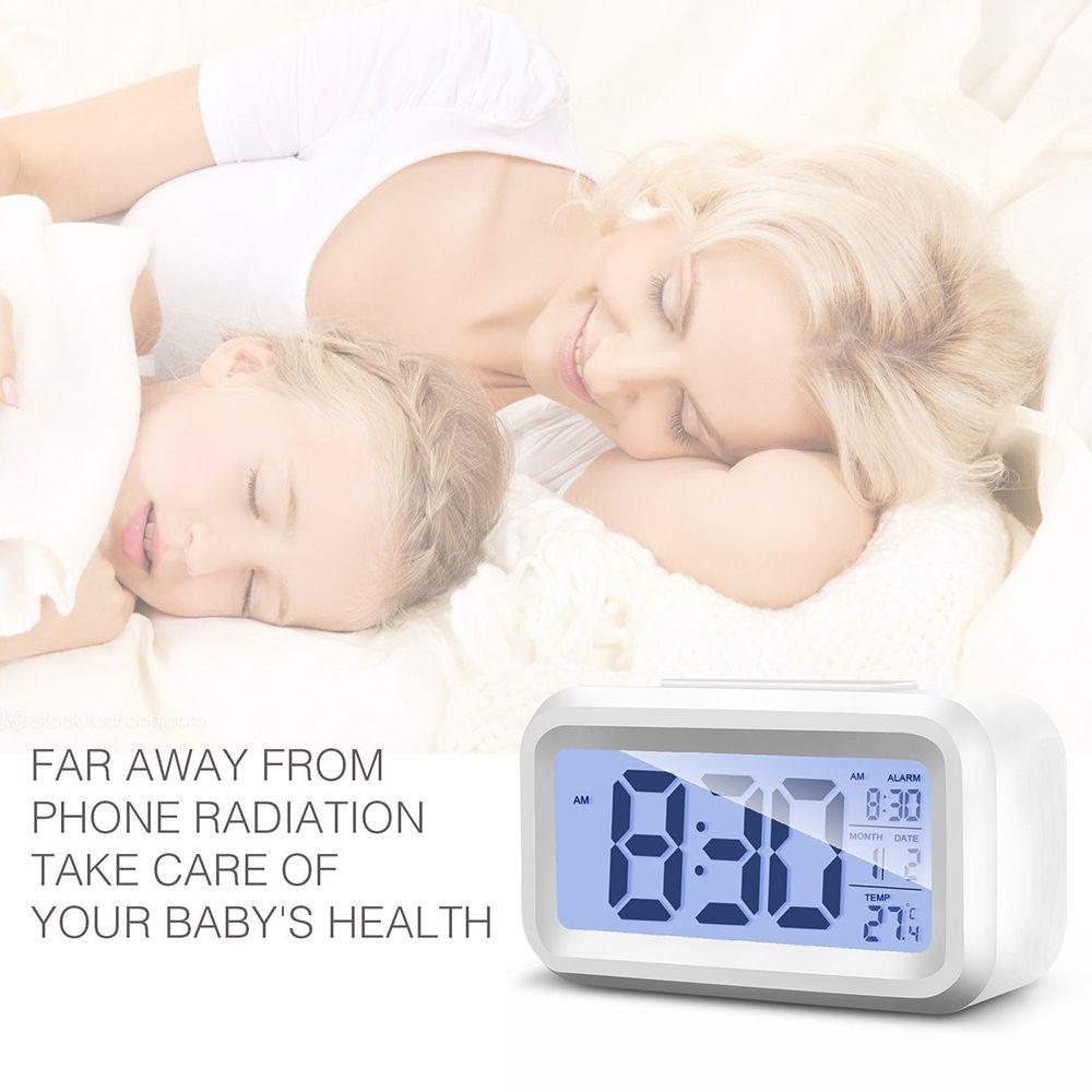 Populer Thermometer/Hygrometer Meja Multifungsi Indoor Sensor Display Timer