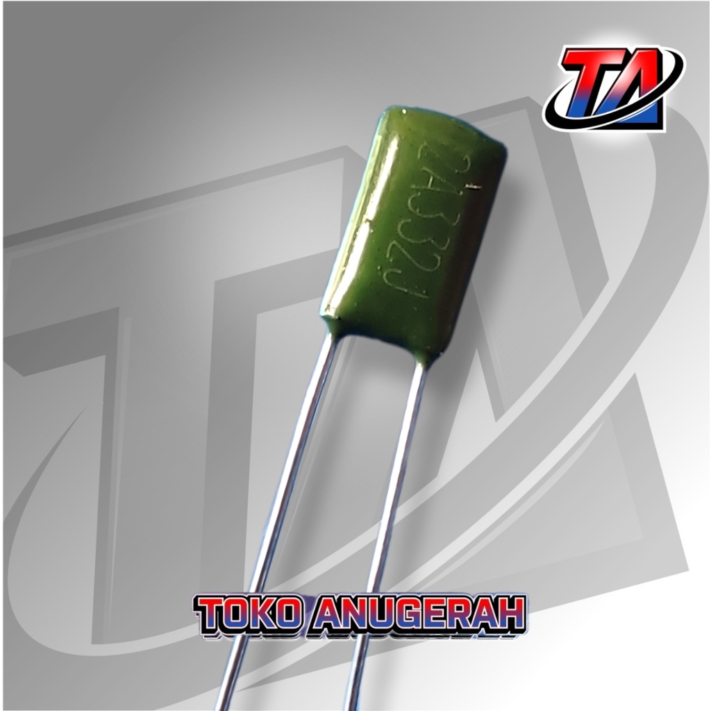 kapasitor polyester 332J 100V CL11 2A332J / 2A 332J