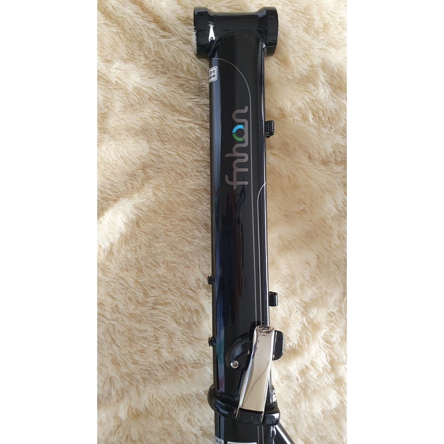 Frame Fork Fnhon Storm V Brake 20 22 inch Warna HITAM GLOSSY Chromlly