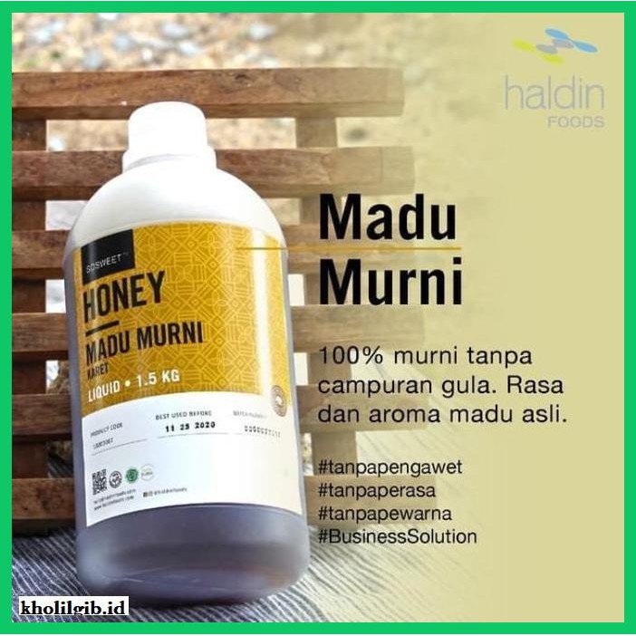 

MADU-MINUMAN- MADU MURNI HALDIN FOODS 1 L / 1,5 KG -ASLI-BUKAN-KAWE-KAWE-