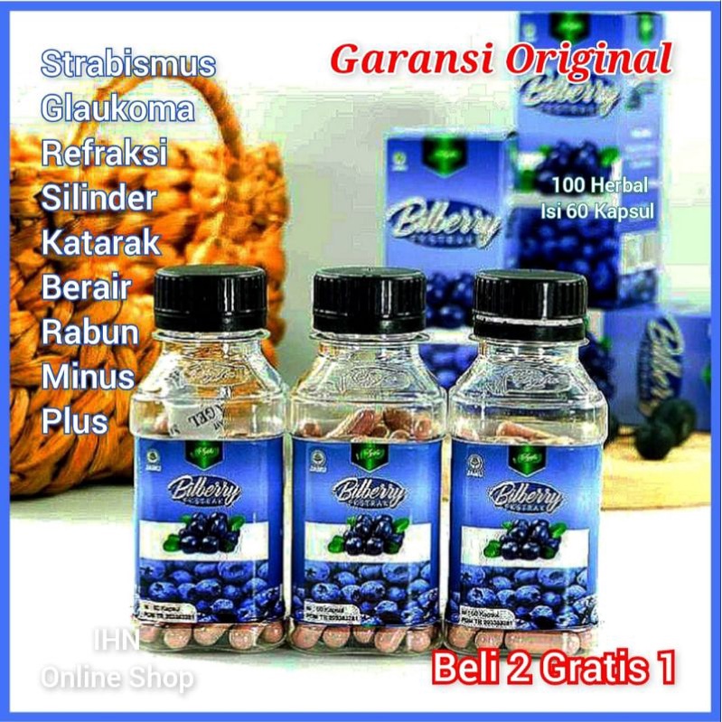 Jual Kapsul Ekstrak Bilberry Syifa Ori Original Suplemen Vitamin Nutrisi Mata Obat Mata