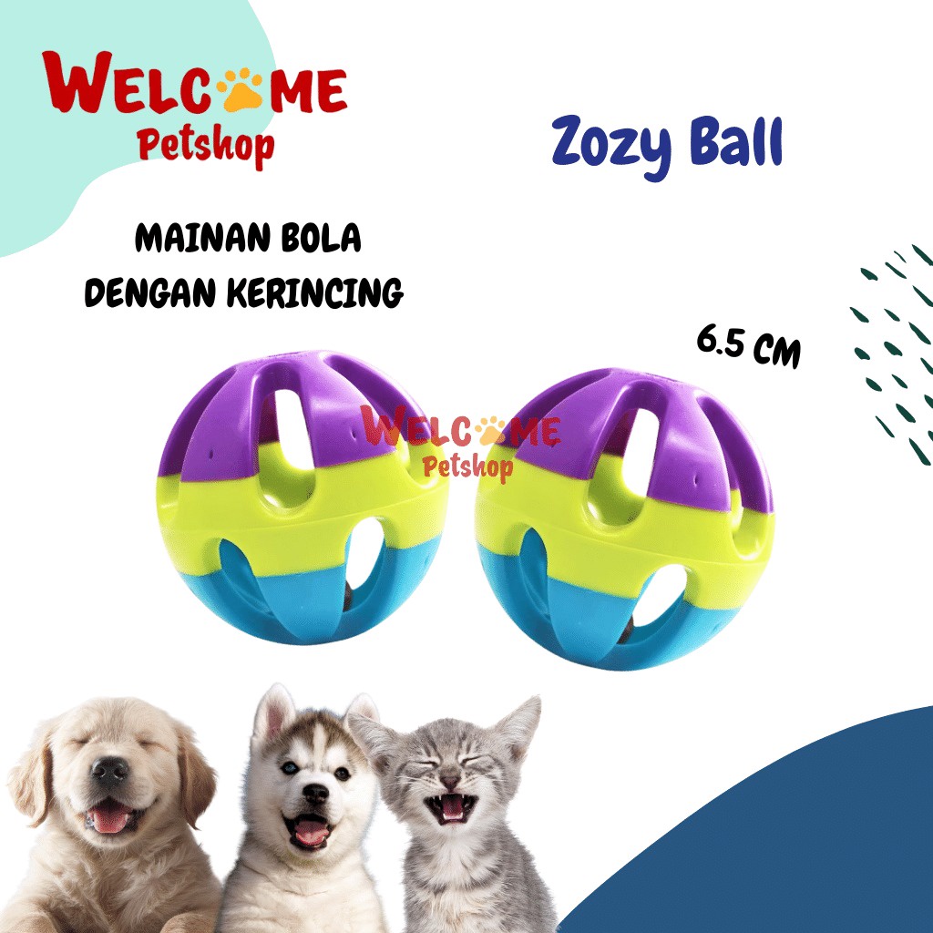 Zozy Ball / Mainan Bola Kerincing Anjing Kucing Dog Cat Toy