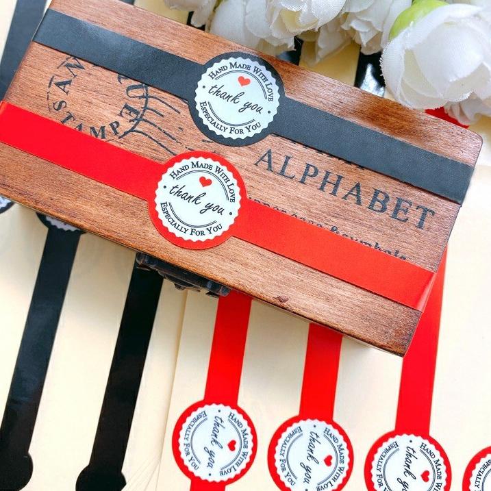 

AHI Stiker Segel kemasan Toples / Sticker label Handmade panjang/ Sticker Thank You Transparant✩ (Mo