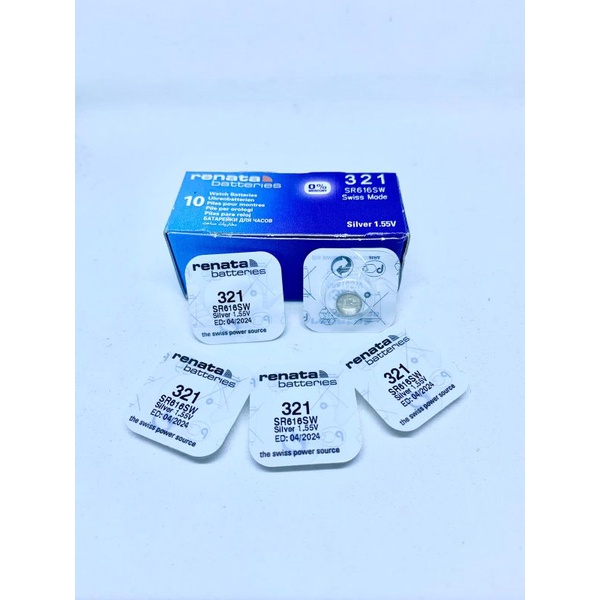 BATERAI RENATA 321 SR616SW ORIGINAL / BATRAI JAM TANGAN 321 SR616 LR65 /  BATRE BATTERY RENATA SR 616 SW