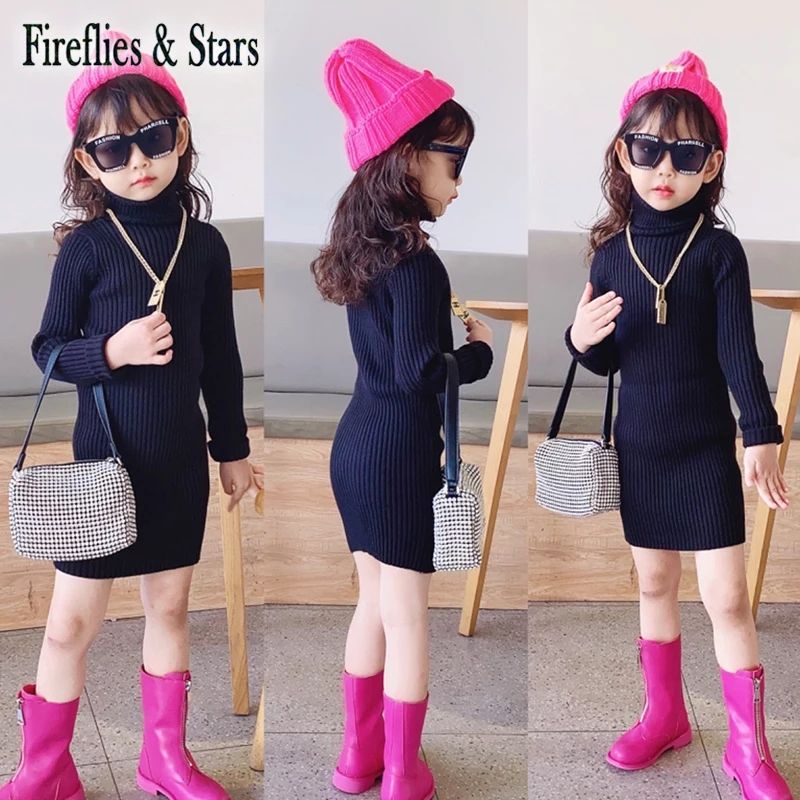 Dress anak perempuan baju dres dress rajut anak perempuan polos murah korean premium