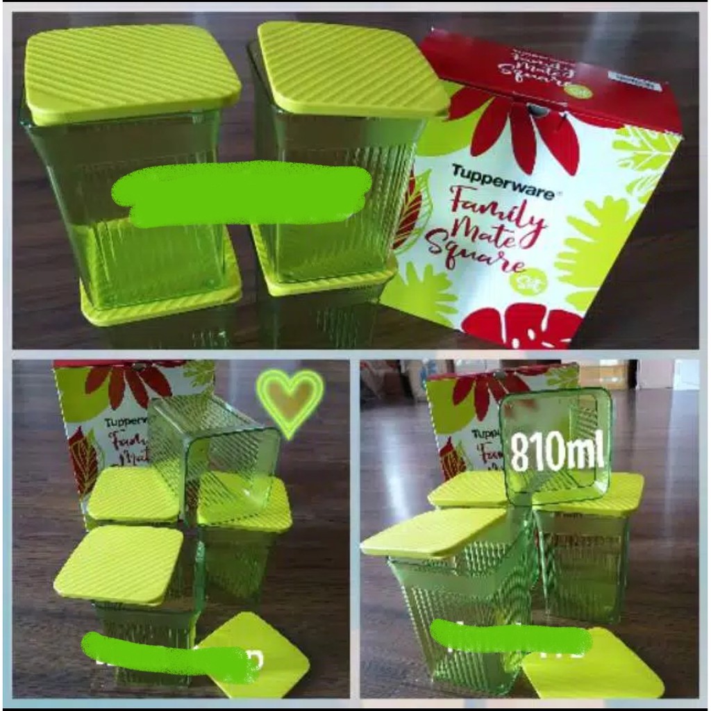 Toples Family mate square green hijau plus kardus