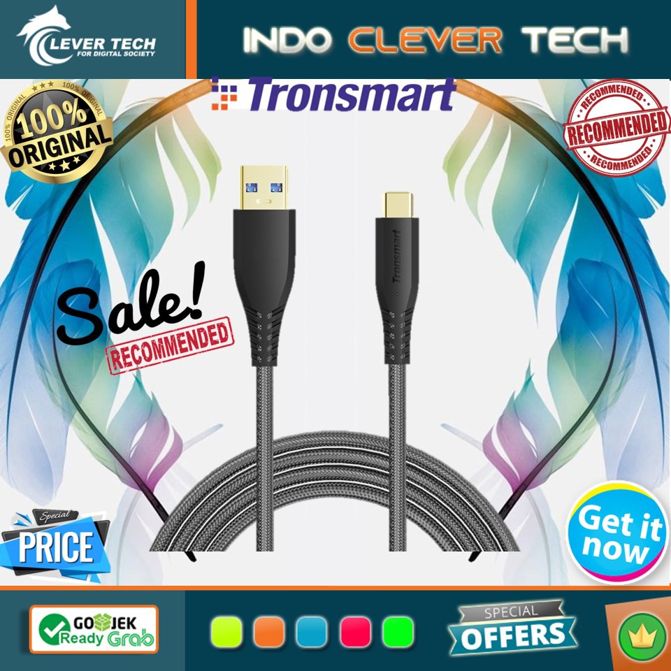 Tronsmart TAC01 3ft USB-C to USB-A 3.0 Fast Charging Cable