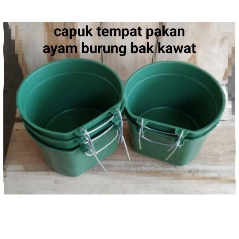 cepuk tempat pakan minum ayam burung BAK KAWAT MAS