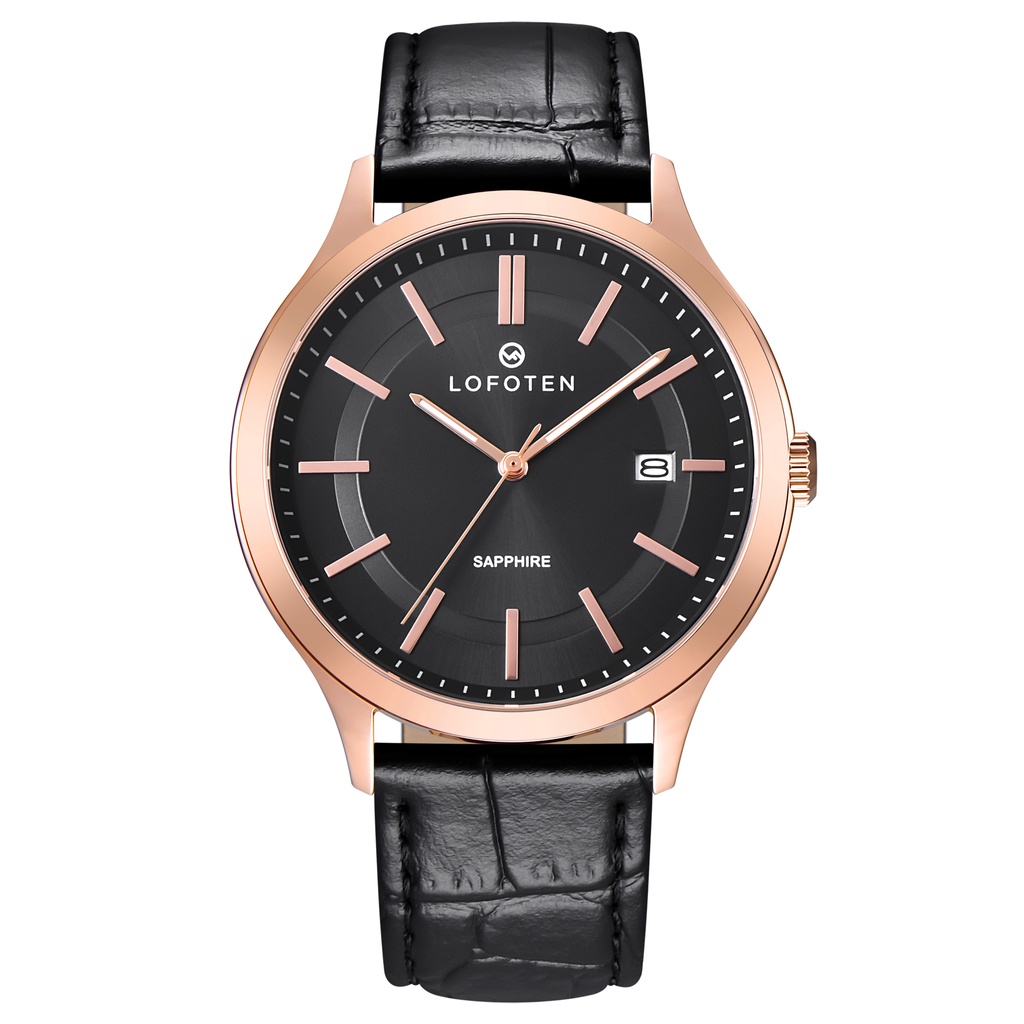 LOFOTEN Jam Tangan Couple F-8104M&L Leather Strap Original Watch