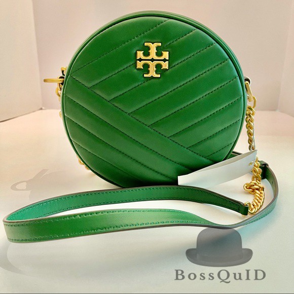 Tory Burch Kira Chevron Circle Bag Arugula
