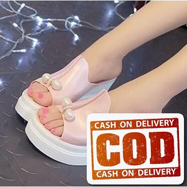 Kode C00 Sandal Wedges Wanita Bustong Import Wejes Import Fa Ja31 UT487  Mutiara Sdw82 - Putih, 37