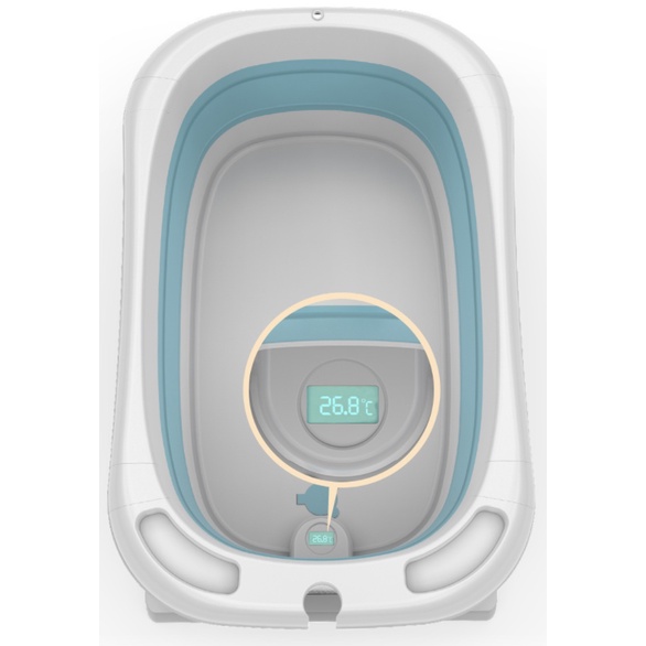 DODORY HL0254 Bak Mandi Bayi Lipat Dengan Alas Matras Bathtub Folding Baby Portable Foldable Silicone Tempat Renang Bath Tub Shower Mainan Anak Tebal Aman