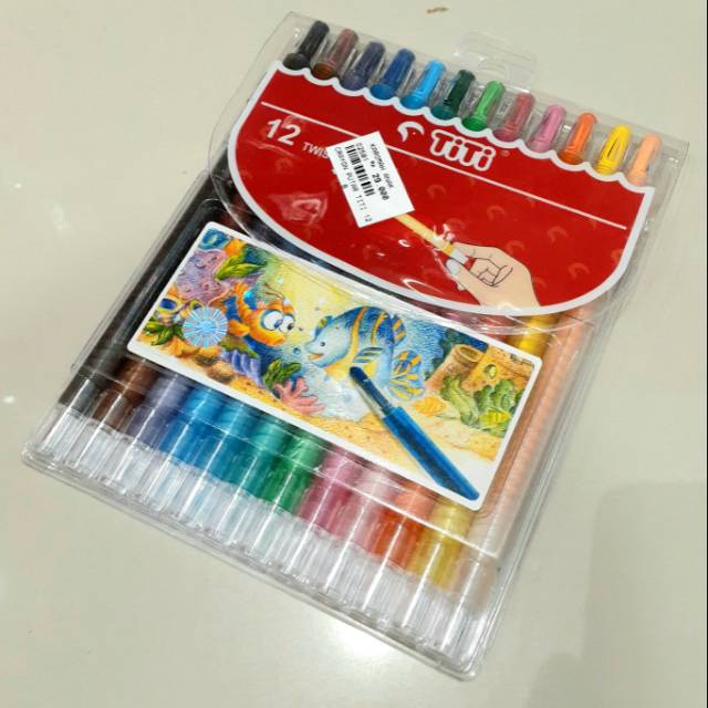 

Crayon putar Joyko besar 12 warna