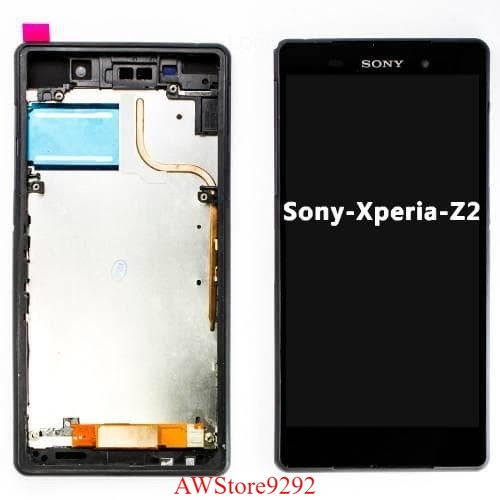 LCD TS Touchscreen Frame Fullset SONY XPERIA Z2 Small D6503 D6502 ORI BLACK