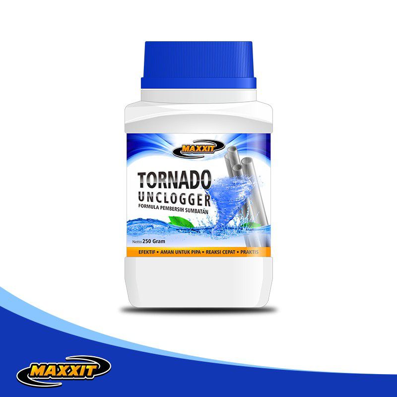 Pembersih Pipa Mampet Saluran Air Pipa Toilet Maxxit Tornado 160gr