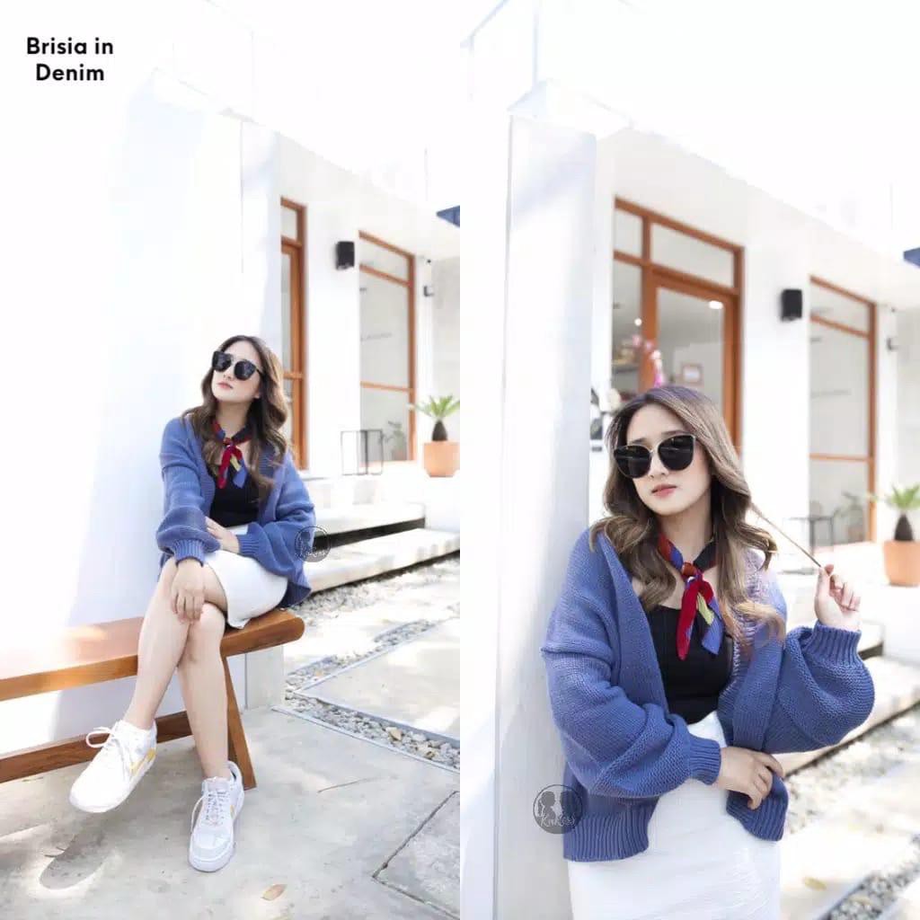 Queenbags89 baju outfit cewek baju atasan wanita baju Rajut fluffy