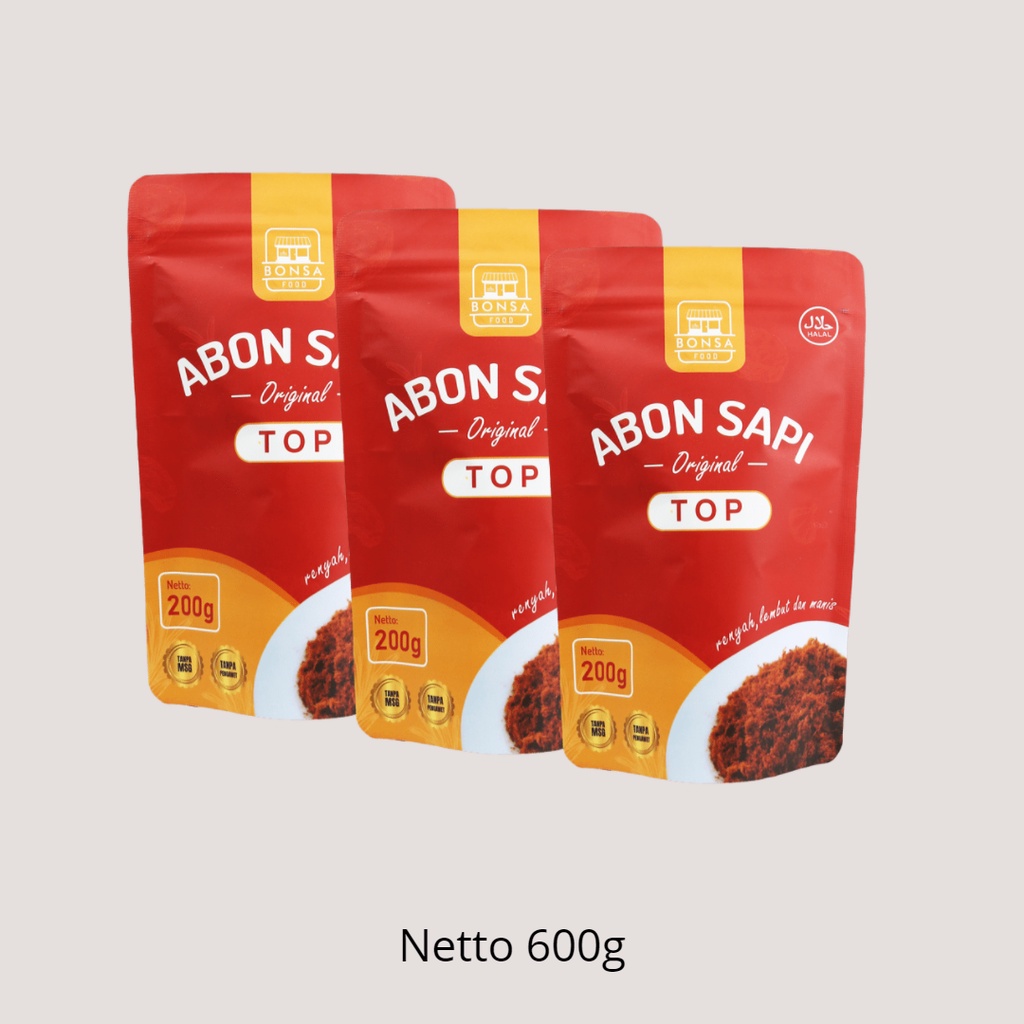 

Bonsafood Abon Sapi Triple Top - 600gr