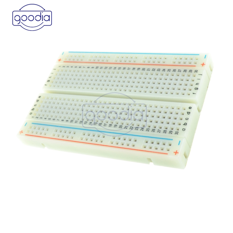ღ[HOT SALE]ღ Mini Solderless Breadboard 400 Contacts Tie-points Available ModuleMe