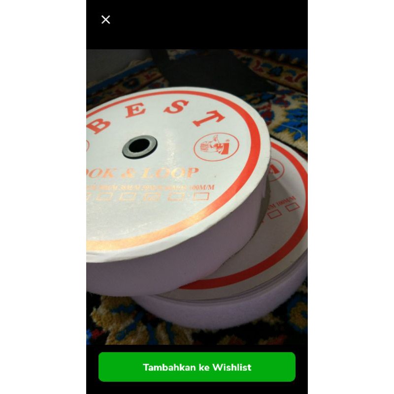 

velcro/prepet/ perekat 2 inch(5cm) - Putih