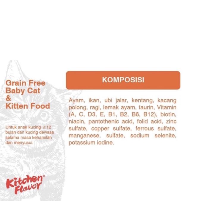 

Kitchen Flavor Grain Free Baby Cat & Kitten 8Kg (Gosend/Grab Same Day)