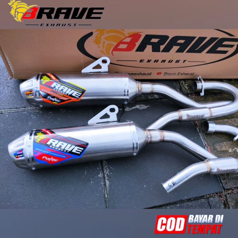 Jual Knalpot Crf 150 L Knalpot Racing Crf 150 L Klx 150 Wr155 Original Brave Full Bending 6035