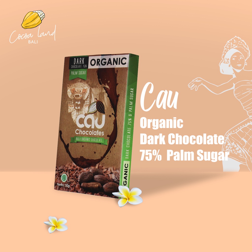 

CAU CHOCOLATES - Dark Chocolate 75% Palm Sugar