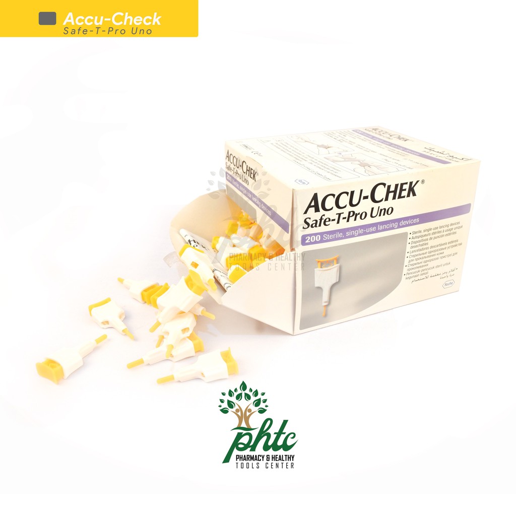 Accu Check Soft Click l Jarum Lancet Isi 200 pcs l Lancets Accucheck Safe T Pro Uno