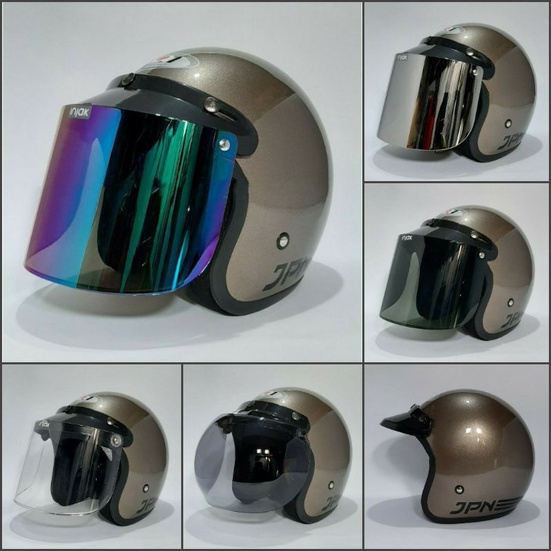 HELM JPN ORI/HELM BOGO/HELM BOGO KACA DATAR ORI INJAK /HELM