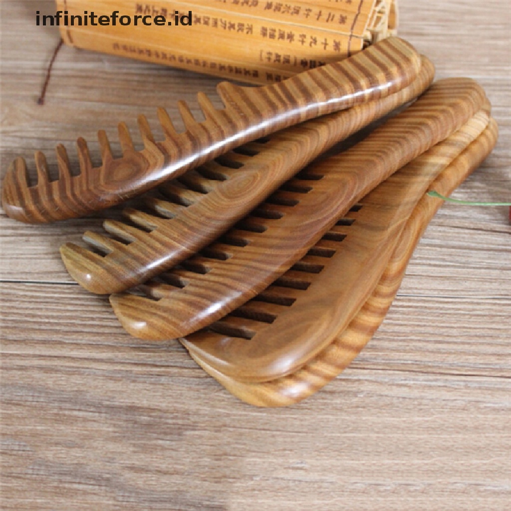 (Infiniteforce.Id) Sisir Kayu Cendana Alami Handmade Untuk Pijat Kepala