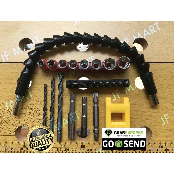 Tools Set Bor 26 Pcs Lengkap Fleksibel Dan Magnet