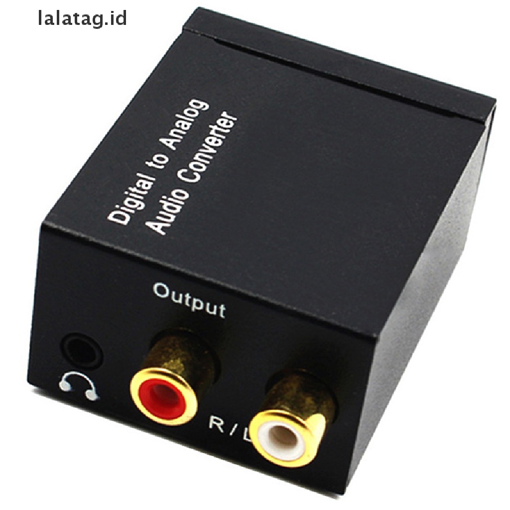 Adapter Konverter Audio Digital Toslink RCA L / R Stereo