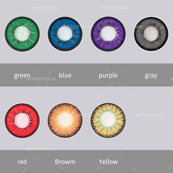 [✅COD] MYSTICEYES SOFTLENS COSPLAY VIKA TRICOLOR SERI 14.5MM (NORMAL)