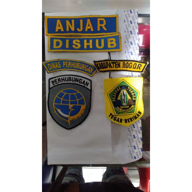 atribut dishub bordir lengkap