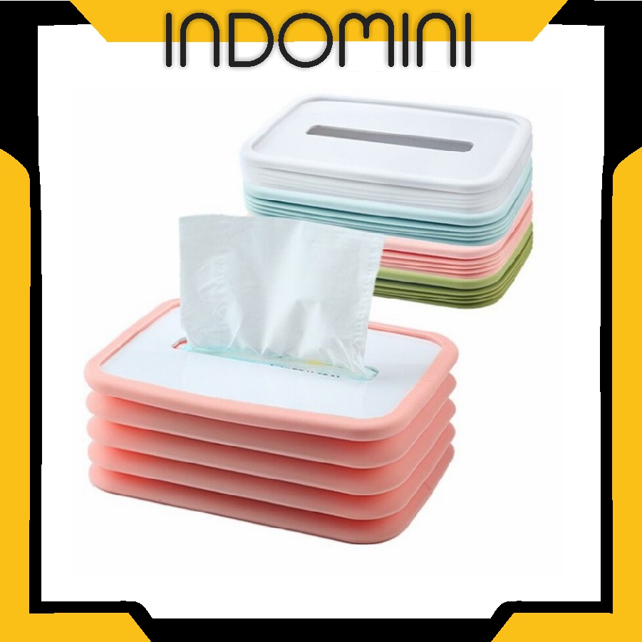 INDOMINI R581 Kotak Tisu Lipat - Tissue Box Flexible - Tempat Tissue Serbaguna