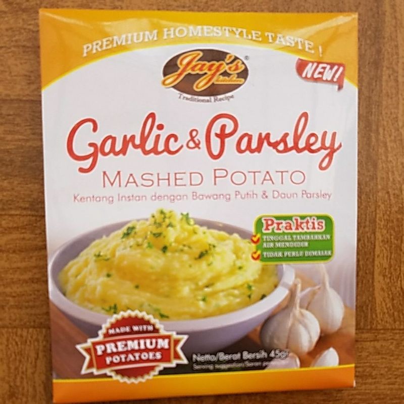 

Garlic & Parsley Mashed Potato Kentang Instan dengan Bawang Putih & Daun Parsley Premium Termurah