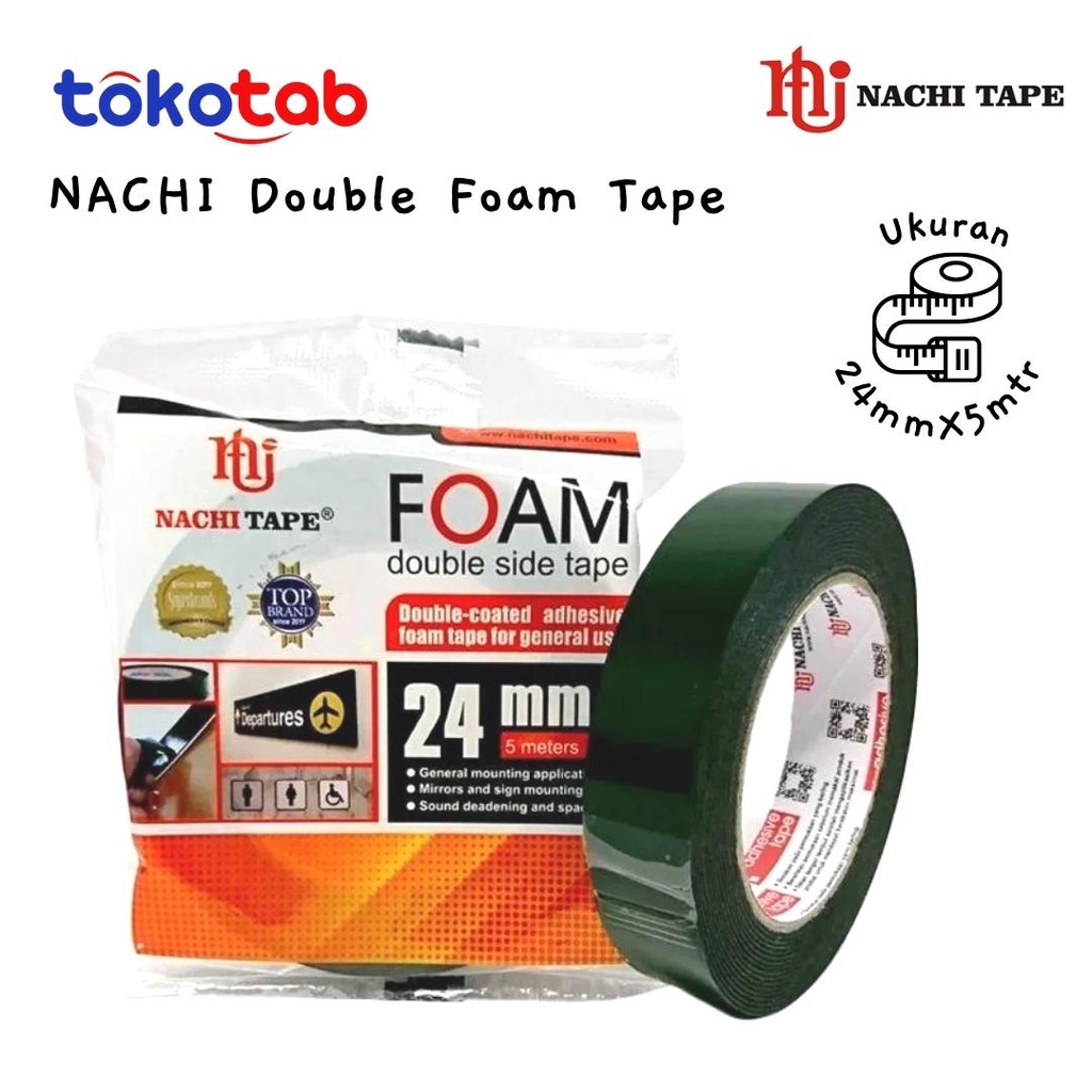 

Tokotab - NACHI Double Foam Tape 24mm X 5 Meter (1 Inch x 5 Meter)