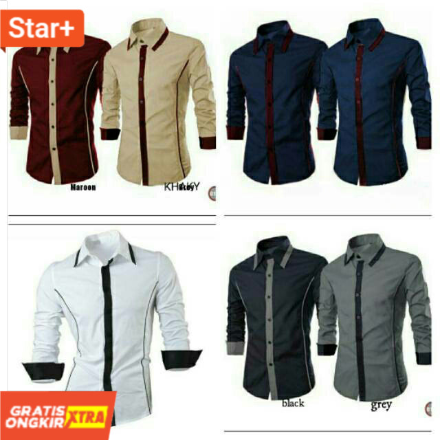 Kemeja Cowok Roger Sangat Laku Fashion