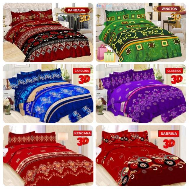 Sprei Bonita Motif Batik Uk King 180x200 / Sprei No 1