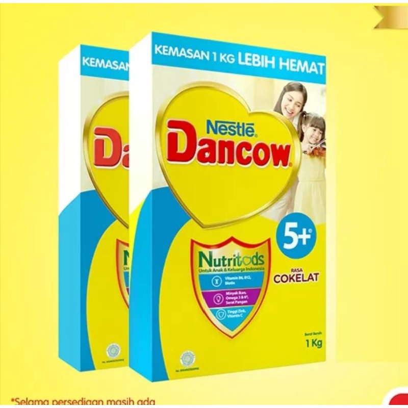

Dancow 5+Vanila Madu Coklat 1 Kg.750Gr