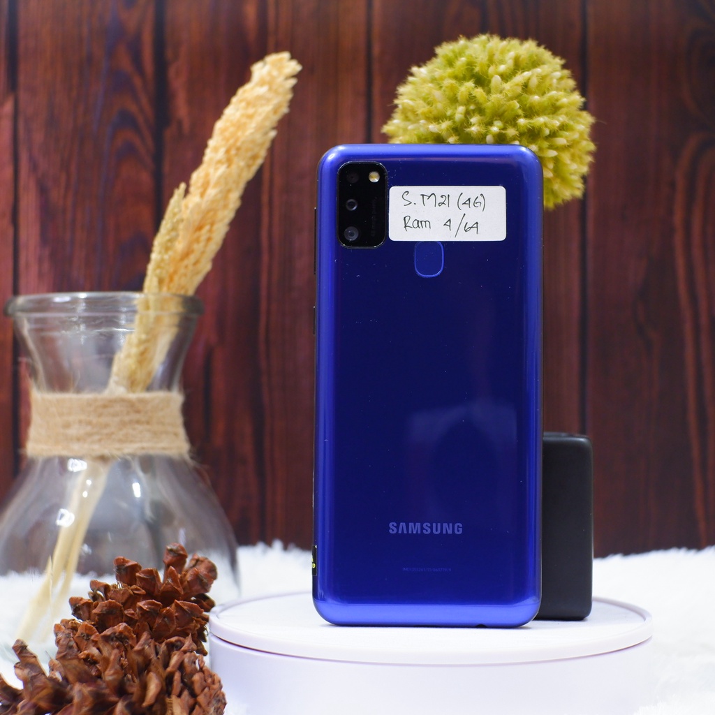 Jual Samsung M21 4 64 Gb Fullset Hp Bekas Second Shopee Indonesia